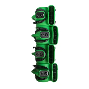 XPOWER 1/4 HP Mini Air Mover with Daisy Chain and Timer (P-230AT-Green) - view 3
