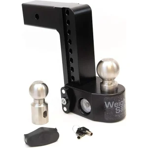 Weigh Safe 8″ Drop Hitch w/ 2.5″ Shank 8K/14.5K GTWR (WSFWS8-2.5-CER-BLA)