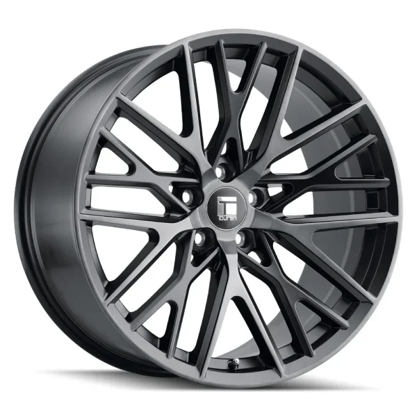 Touren TR91 3291 Matte Black Bruised with Dark Tint Wheels