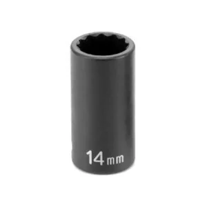 Grey Pneumatic 18Mm X 12 Point Semi-Deep 3/8″ Drive Impact Socket (1118MSD)