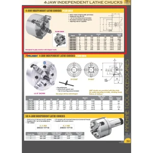 HHIP 4″ 4-JAW INDEPENDENT PLAIN BACK CHUCK (3900-0414) - view 4