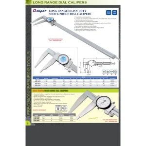 Dasqua 0-4″ MACHINIST GRADE DIAL CALIPER (1332-4105) - view 2
