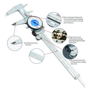 Dasqua 0-4″ MACHINIST GRADE DIAL CALIPER (1332-4105) - view 3