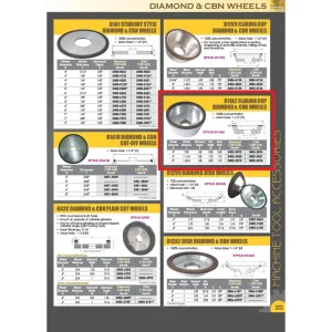 HHIP 3 X 7/8 X 1-1/4″ D11A2 FLARING CUP DIAMOND WHEEL (2405-3875) - view 4