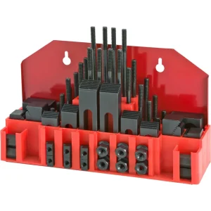 Grizzly Industrial 58 Pc. Clamping Kit For 5/16″-18, 3/8″ T-Slot (T25250)