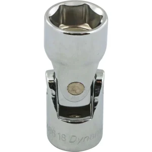 Dynamic Tools 3/8″ Drive 6 Point SAE, 9/16″ Universal Joint Socket, Chrome Finish (D008618)