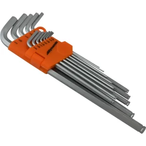 Dynamic Tools 13 Piece SAE Extra Long Hex Key Set, .05″ – 3/8″ (D043211)