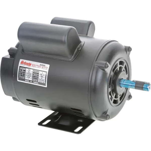 Grizzly Industrial Motor Single-Phase 1725 RPM Open 110V/220V (G2905, G2907)