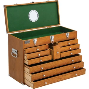 Grizzly Industrial 26″ Series Drawer Red Oak Tool Chest (T33970, T33971, T33972) - view 2