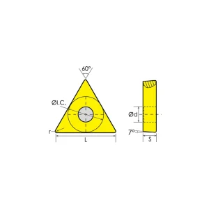 HHIP TCMT-432 C-5 TiN COATED CARBIDE INSERT (6004-6142) - view 4