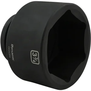 Dynamic Tools 3-3/4” X 1″ Drive, 6 Point Standard Length, Impact Socket (D025394) - view 2