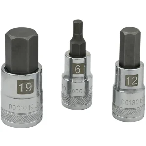 Dynamic Tools 1/2″ Drive Metric Hex Head, 19mm Bit Standard Length, Chrome Finish Socket (D013019) - view 2