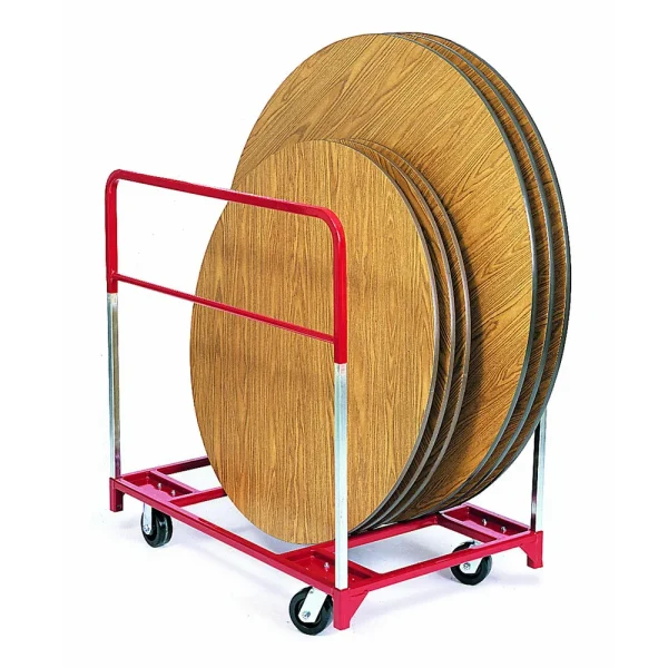 Raymond Products Narrow Round Table Mover, 5″X2″ Caster, 1600Lbs, 48″X24″ (3773)