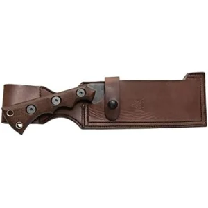 TOPS Knives 6.5″ Nata Fixed Blade, Carbon,Bronze Cleaver,Burlap Handle (TNAT-01) - view 2