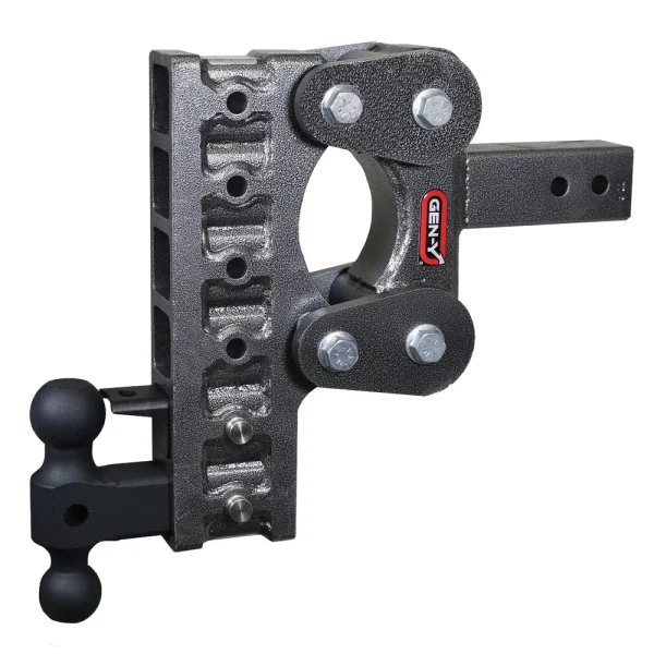 Gen-Y Hitch The BOSS TORSION-FLEX 2.5″ Shank 10″ Drop 1.1K TW 10K Hitch & GH-031 Dual-Ball & GH-032 Pintle Lock (GH-2...