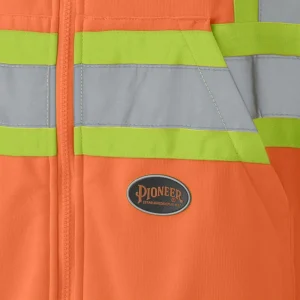 Pioneer Safety Hi-Vis Orange Micro Fleece ZIP Hoodie (JB-SRX-V1060550U-L) - view 3