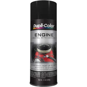Dupli-Color 12oz Low Gloss Black Engine Enamel w/ Ceramic (DE1634)