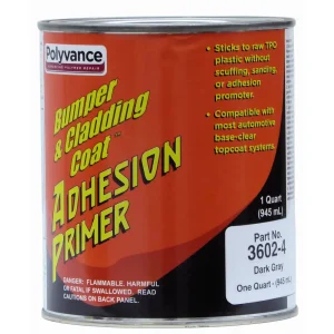 Polyvance Bumper And Cladding Coat Adhesion Primer – Dk Gray Quart (621735)