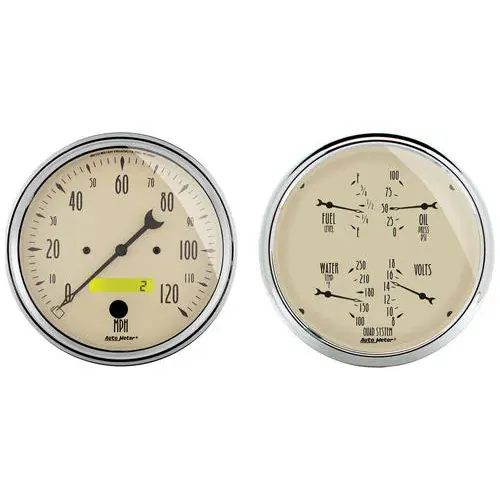 Auto Meter Antique Beige 5 Inch Gauge Set – 1803