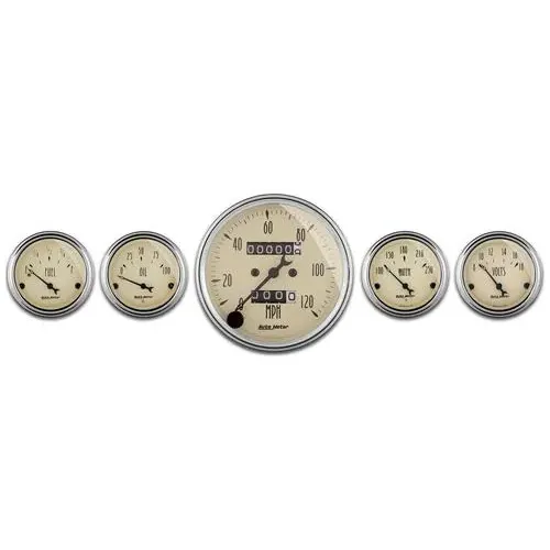 Auto Meter Antique Beige Gauge Set – 1808