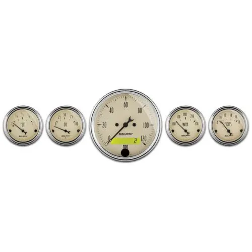 Auto Meter Antique Beige Gauge Set – 1809