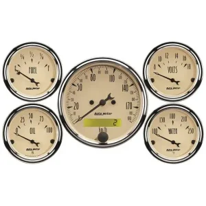 Auto Meter Antique Beige Gauge Set – 1809M