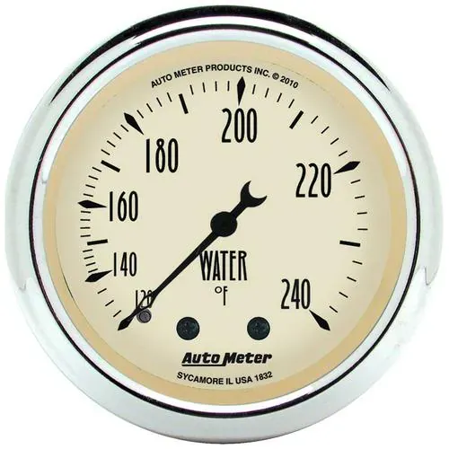 Auto Meter Antique Beige 2-1/16 Inch Coolant Temperature Gauge – 1832