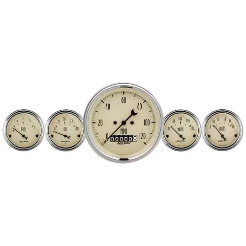 Auto Meter Antique Beige Gauge Set – 1840