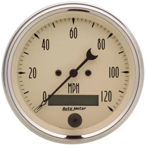 Auto Meter Antique Beige 3-3/8 Inch Speedometer Gauge – 1880