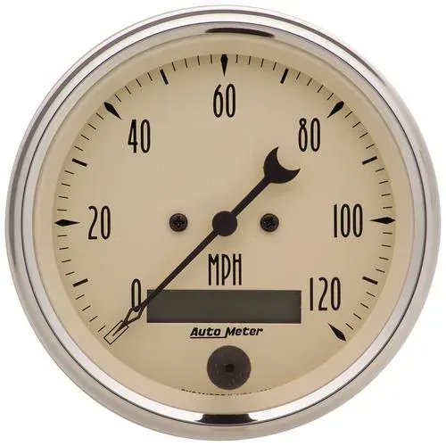 Auto Meter Antique Beige 3-3/8 Inch Speedometer Gauge – 1880