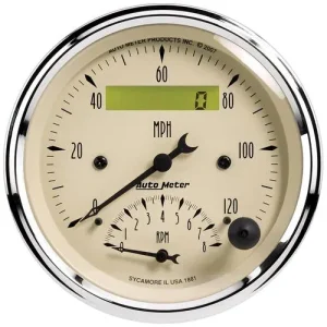 Auto Meter Antique Beige 3-3/8 Inch Speedometer Gauge – 1881