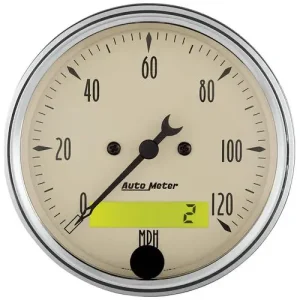 Auto Meter Antique Beige 3-1/8 Inch Speedometer Gauge – 1887