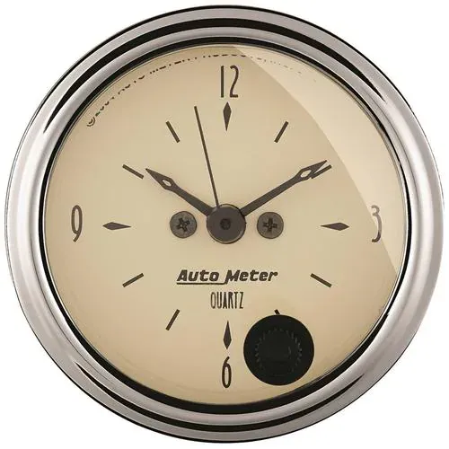 Auto Meter Antique Beige 2-1/16 Inch Clock – 1885