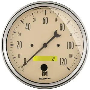 Auto Meter Antique Beige 5 Inch Speedometer Gauge – 1889