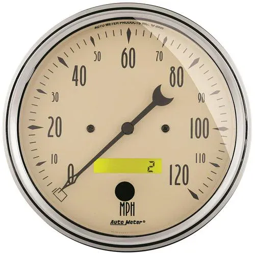 Auto Meter Antique Beige 5 Inch Speedometer Gauge – 1889