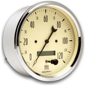 Auto Meter Antique Beige 5 Inch Speedometer Gauge – 1889 - view 2