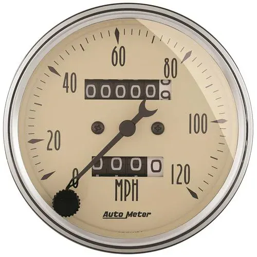 Auto Meter Antique Beige 3-1/8 Inch Speedometer Gauge – 1896