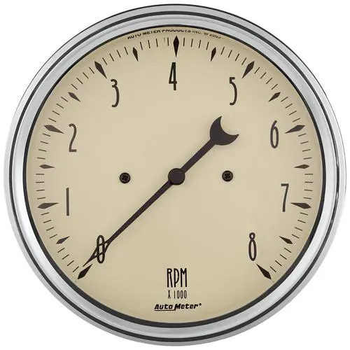 Auto Meter Antique Beige 5 Inch Tachometer Gauge – 1899