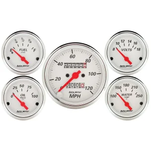 Auto Meter Arctic White Gauge Set – 1300