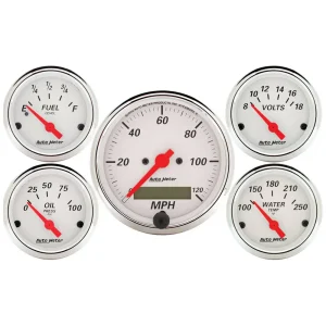Auto Meter Arctic White Gauge Set – 1302