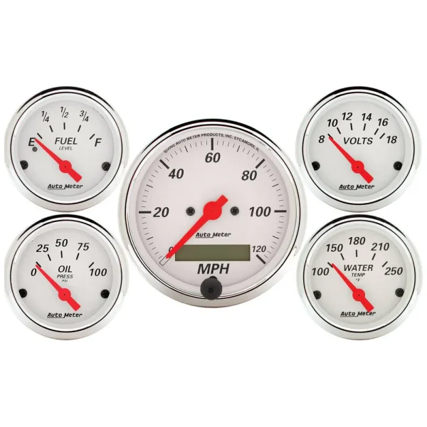 Auto Meter Arctic White Gauge Set – 1302