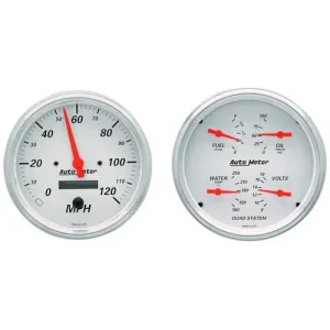 Auto Meter Arctic White 5 Inch Gauge Set – 1303