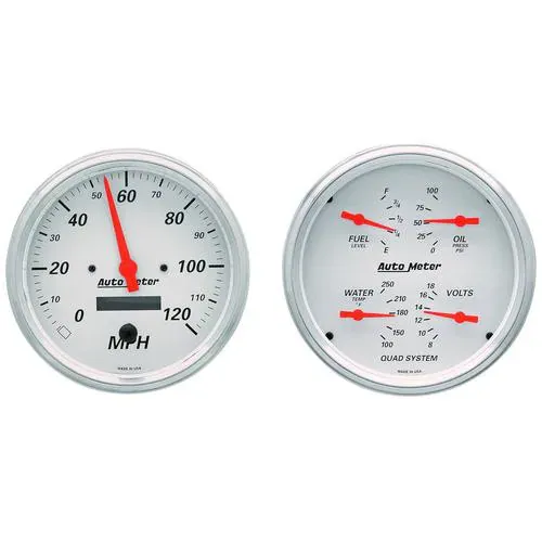 Auto Meter Arctic White 5 Inch Gauge Set – 1303