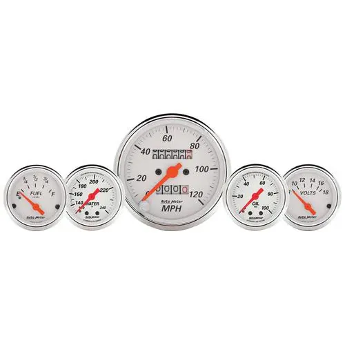 Auto Meter Arctic White Gauge Set – 1311