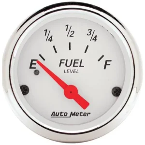 Auto Meter Arctic White 2-1/16 Inch Fuel Level Gauge – 1317