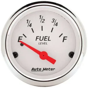 Auto Meter Arctic White 2-1/16 Inch Fuel Level Gauge – 1318