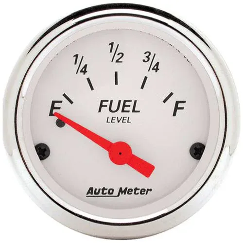 Auto Meter Arctic White 2-1/16 Inch Fuel Level Gauge – 1318