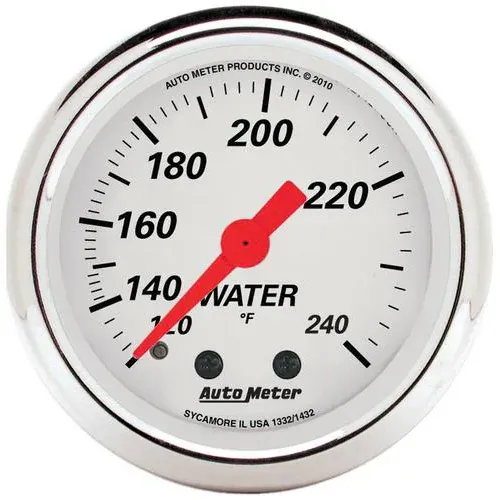 Auto Meter Arctic White 2-1/16 Inch Coolant Temperature Gauge – 1332