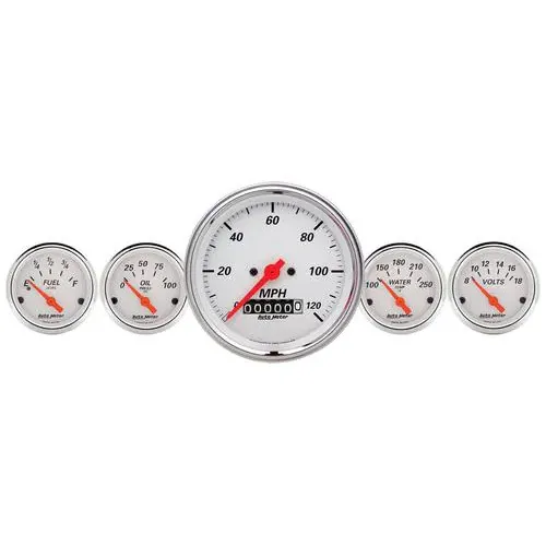 Auto Meter Arctic White Gauge Set – 1340