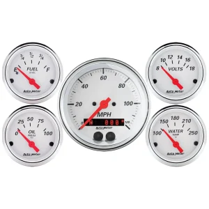 Auto Meter Arctic White Gauge Set – 1350